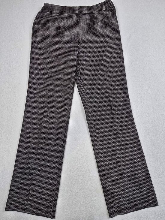 Ann Taylor Loft Pants - Ann Taylor Loft Checked Black & Beige Dress Pants Size 6